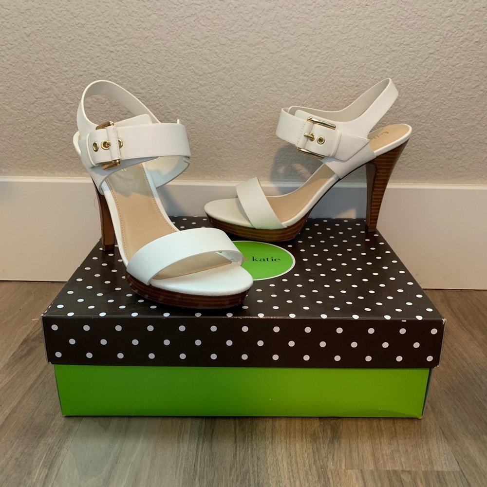 Kelly and Katie White Heels